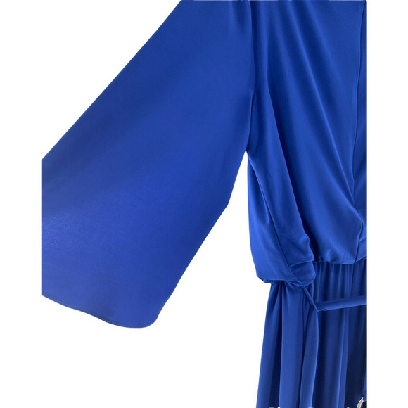 JBS Jumpsuit Womens Size Medium Short Sleeve Belted Elastic Waist Wide Leg NWT - Picture 8 of 12